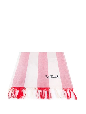 beach towel mc2 saint barth white-pink