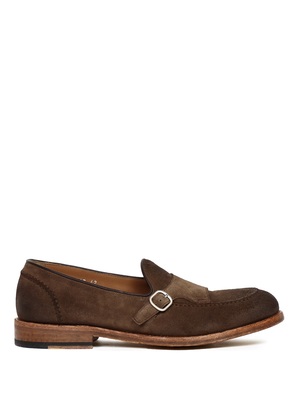 loafers doucal's suede buckle brown