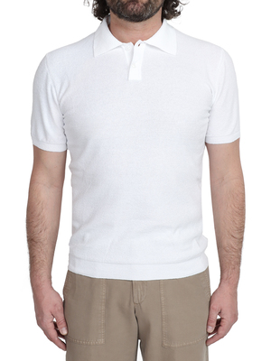 polo shirt kangra cotton silk white