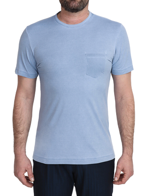 t-shirt orian tessuto tecnico blu
