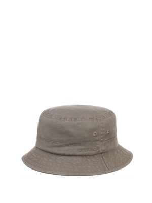cappello stetson bucket cotton twill grigio