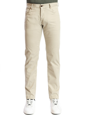 jeans handpicked cotone stretch beige
