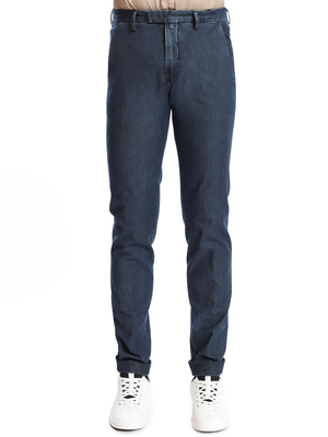 pantaloni briglia 1949 denim stretch blu