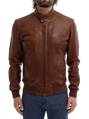 jacket pro leather lamb vegetal brown