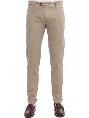 pantaloni briglia 1949 cotone stretch beige