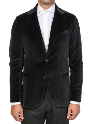 blazer circolo 1901 cashmere touch velour black