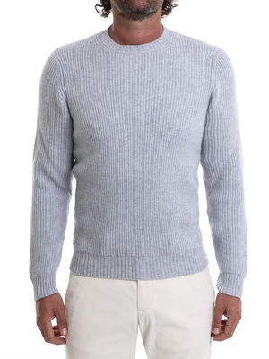 sweater malo crewneck cashmere english coast grey