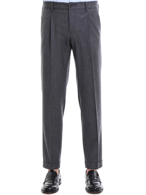 trousers briglia 1949 wool cashmere grey