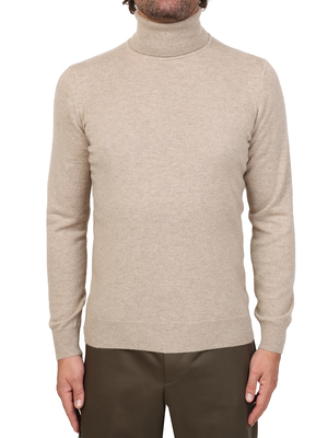 sweater kangra turtleneck cashmere beige