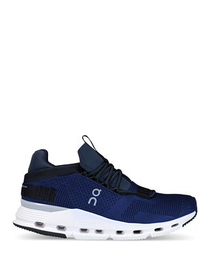 sneakers on running cloudnova blue