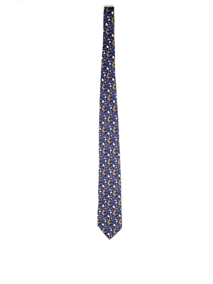 cravatta holliday & brown madder blu