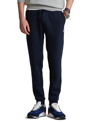 pantaloni polo ralph lauren double-knit jogger blu