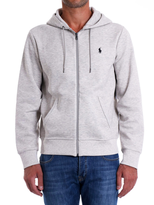 sweatshirt polo ralph lauren double-knit hoodie grey