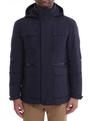 field jacket herno gore 2layers blue