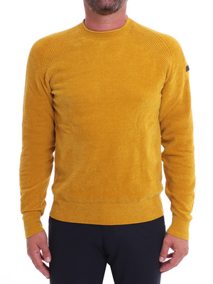 sweater rrd-roberto ricci designs velvet round yellow