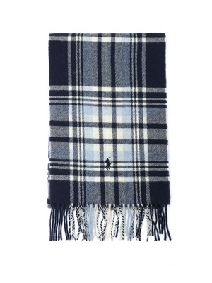 scarf polo ralph lauren check blue