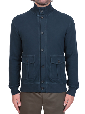 sweatshirt circolo 1901 jacket natural stretch blue