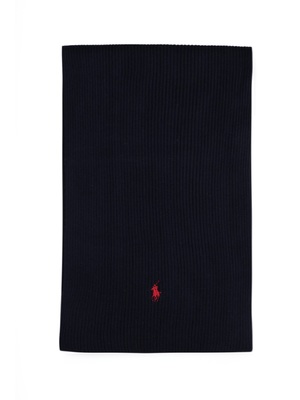 scarf polo ralph lauren ribbed blue