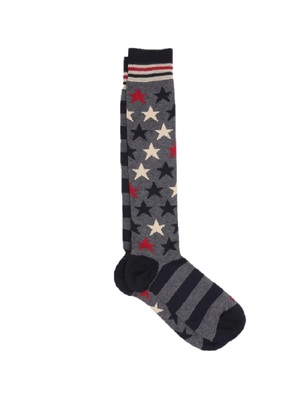 socks in the box star & stripes grey