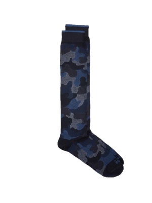 calze in the box camouflage blu
