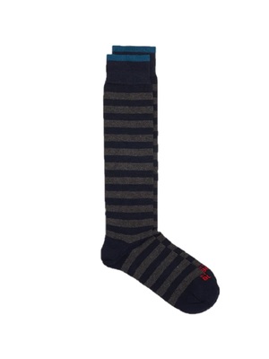 socks in the box stripe rugby new blue