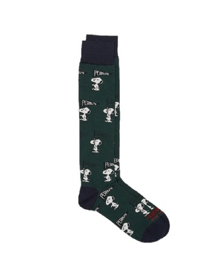 calze in the box snoopy flag verde