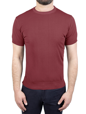 t-shirt pendolum cotton crepe burgundy