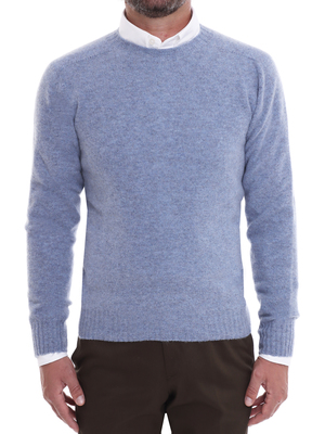 sweater altea crewneck shetland treated blue