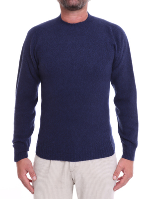 maglia altea girocollo lana-cashmere blu