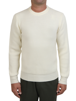 sweater altea crewneck english rib white
