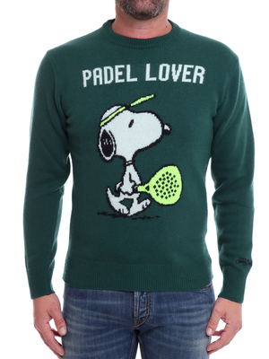 sweater mc2 saint barth crewneck padel lover green