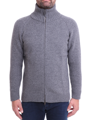 sweater magazzino ricambi jacket zip grey