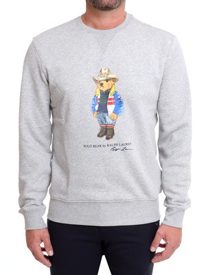 sweatshirt polo ralph lauren bear grey