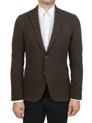 giacca circolo 1901 cashmere touch marrone