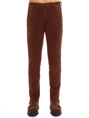 pantaloni briglia 1949 velluto rocciatote marrone