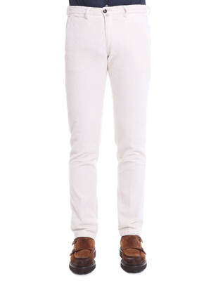 pantaloni briglia 1949 velluto rocciatote bianco