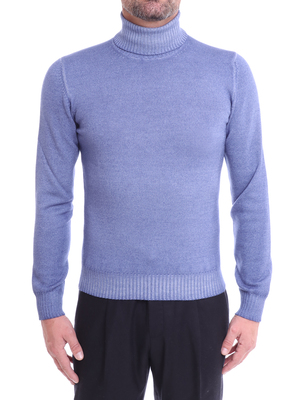 sweater barba turtleneck light blue