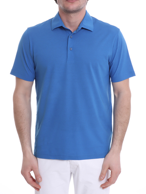 polo shirt herno jersey light blue