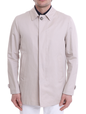 raincoat herno cotton linen beige